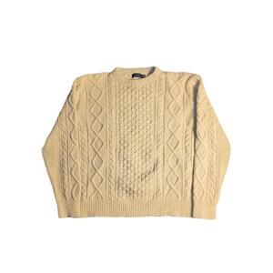 Polo Ralph Lauren Men's Cable Knit Iconic Fisherman Sweater XXL Merino Wool Y2K